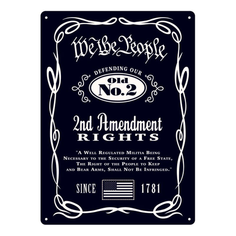 we the people old no 2 tin sign
