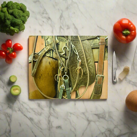 Western Gear Glass Cutting Board