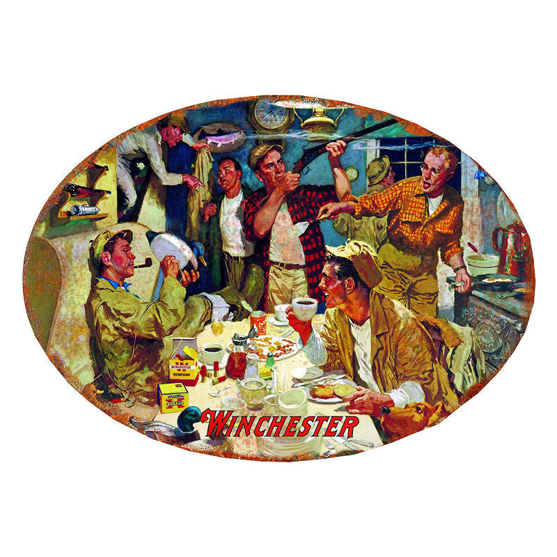winchester duck camp tin sign