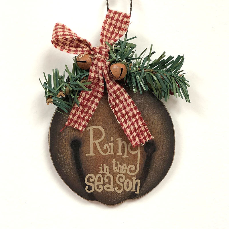 wooden jingle bell ornaments
